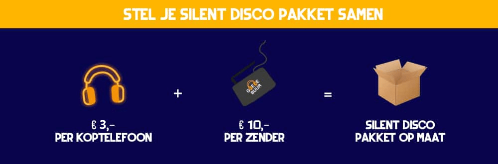 Silent disco pakket samenstellen